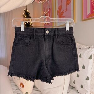 pacsun high rise festival black jean shorts